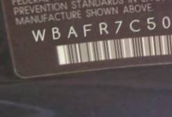 VIN prefix WBAFR7C50CC8