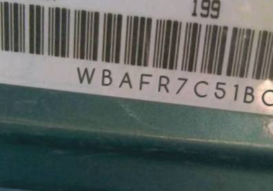 VIN prefix WBAFR7C51BC6