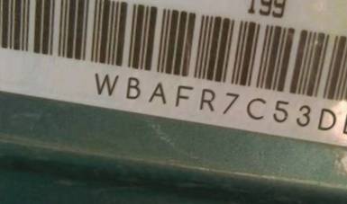 VIN prefix WBAFR7C53DDU