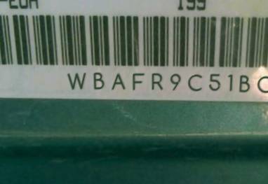 VIN prefix WBAFR9C51BC2
