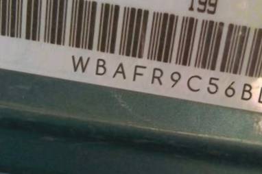 VIN prefix WBAFR9C56BDE