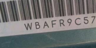 VIN prefix WBAFR9C57BC5