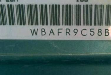 VIN prefix WBAFR9C58BC5