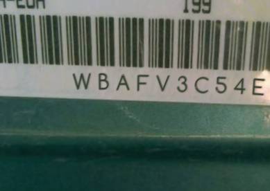 VIN prefix WBAFV3C54ED6