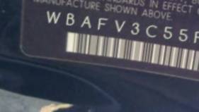VIN prefix WBAFV3C55FD6