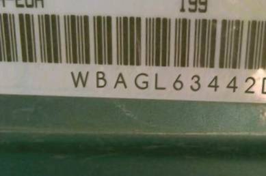 VIN prefix WBAGL63442DP