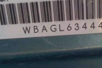 VIN prefix WBAGL63444DP