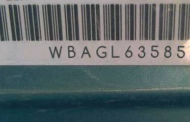 VIN prefix WBAGL63585DP