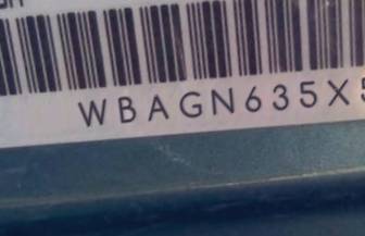 VIN prefix WBAGN635X5DS