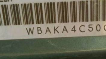 VIN prefix WBAKA4C50CC6