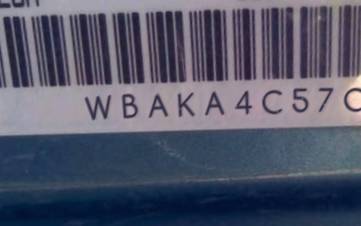 VIN prefix WBAKA4C57CC6