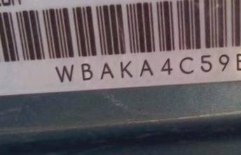 VIN prefix WBAKA4C59BC6