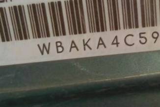 VIN prefix WBAKA4C59CDS