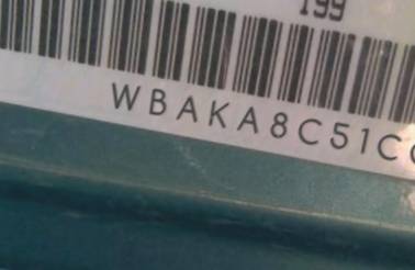 VIN prefix WBAKA8C51CC4