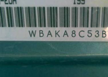VIN prefix WBAKA8C53BC4