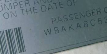 VIN prefix WBAKA8C53CDS