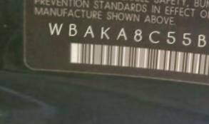 VIN prefix WBAKA8C55BC4