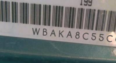 VIN prefix WBAKA8C55CC4