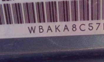 VIN prefix WBAKA8C57BCY