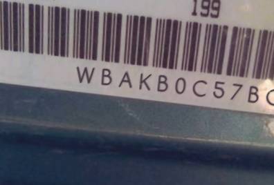 VIN prefix WBAKB0C57BCY