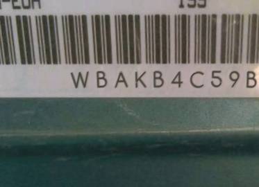 VIN prefix WBAKB4C59BC3