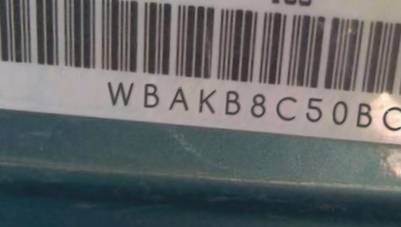 VIN prefix WBAKB8C50BC4