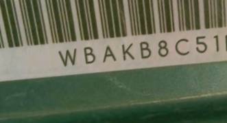 VIN prefix WBAKB8C51BC4