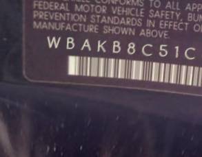 VIN prefix WBAKB8C51CC4