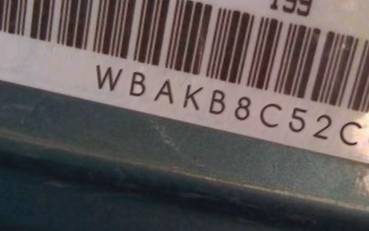 VIN prefix WBAKB8C52CC9