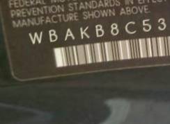 VIN prefix WBAKB8C53CDX