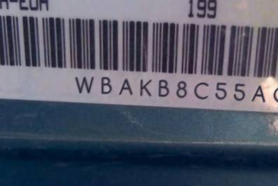 VIN prefix WBAKB8C55ACY