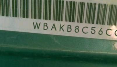 VIN prefix WBAKB8C56CC9