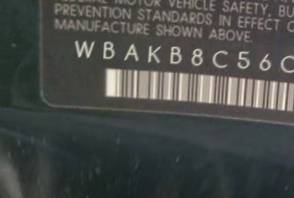 VIN prefix WBAKB8C56CDX