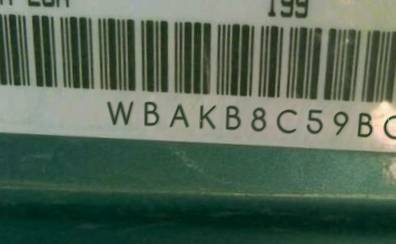 VIN prefix WBAKB8C59BC8