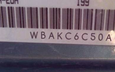 VIN prefix WBAKC6C50ACL