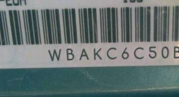 VIN prefix WBAKC6C50BC3