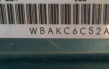 VIN prefix WBAKC6C52AC3