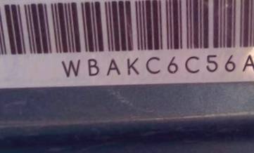VIN prefix WBAKC6C56AC3
