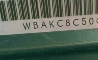 VIN prefix WBAKC8C50CC4