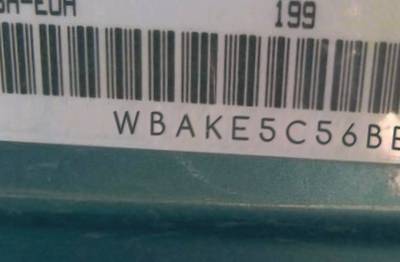 VIN prefix WBAKE5C56BE7