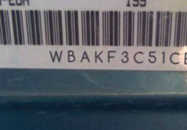 VIN prefix WBAKF3C51CE4