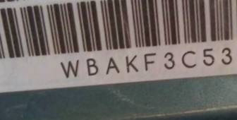 VIN prefix WBAKF3C53BE5