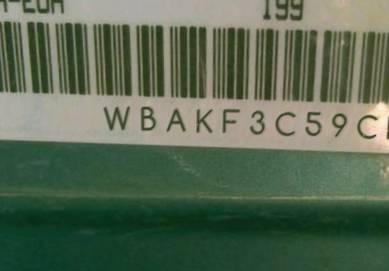 VIN prefix WBAKF3C59CE9