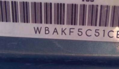 VIN prefix WBAKF5C51CE5