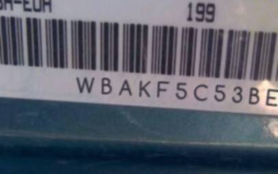 VIN prefix WBAKF5C53BE5