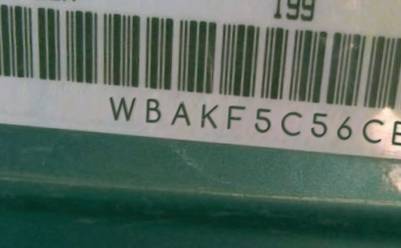 VIN prefix WBAKF5C56CE5