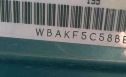 VIN prefix WBAKF5C58BE3