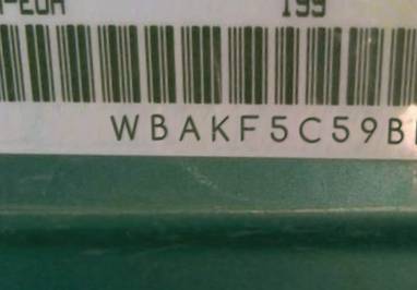 VIN prefix WBAKF5C59BE3