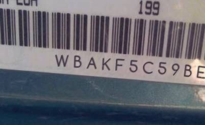 VIN prefix WBAKF5C59BE6