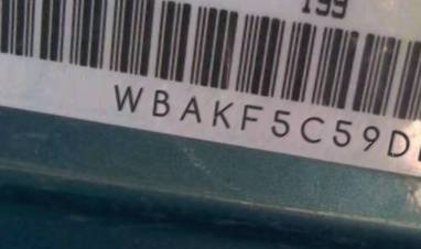 VIN prefix WBAKF5C59DE6